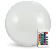 LED RGBW Saulės energija įkraunama elektros lemputė BALL LED/3,7V 1500 mAh diametras 50 cm IP65 + nuotolinio valdymo pultas