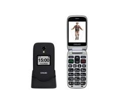 Evolveo - EasyPhone FS sulankstomas mobilusis telefonas skirtas senjorams 2.8" juoda
