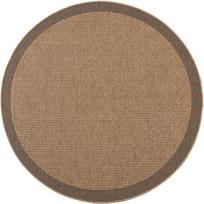 Rudos spalvos apvalios formos lauko ir vidaus kilimas ø 120 cm Timber 1402 – Ayyildiz Carpets