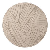 Smėlio spalvos apvalios formos lauko ir vidaus kilimas ø 120 cm Nova 1203 – Ayyildiz Carpets