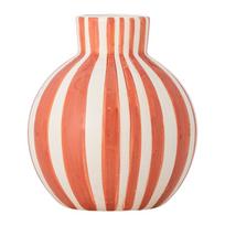 Oranžinės spalvos iš dolomito dažyta rankomis vaza (aukštis 11 cm) Fian – Bloomingville