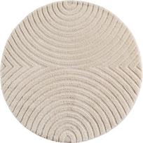 Kreminės spalvos apvalios formos kilimas ø 160 cm Art 1122 – Ayyildiz Carpets