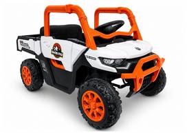 GTS2299‑H 24V oranžinis 4×4 elektromobilis vaikams – galingas visureigis nuotykiams lauke