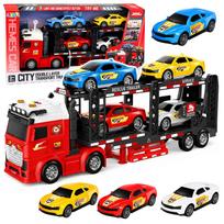 LORA automobilių transporterio sunkvežimis su 4 sportiniais automobiliais