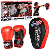 2-in-1 bokso rinkinys su pirštinėmis ir Muay Thai treniruočių pagalvėle