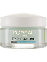 L'Oréal Paris - L'oréal Paris Triple Active Fresh Gel Day Cream For Normal Skin 50 Ml - Dieninis veido kremas - Nude