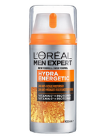 L'Oréal Paris - L'oréal Paris Men Expert Hydra Energetic 24H Anti-Tiredness Moisturiser For Normal Skin 100 Ml - Drėkinamasis veido kremas - Nude
