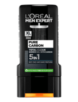 L'Oréal Paris - L'oréal Paris Men Expert Pure Carbon Total Clean Shower Gel For Normal Skin 300 Ml - Voniai ir dušui - Nude
