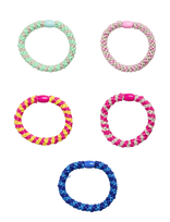 Pieces - Pcjasmina Hair Elastic 5-Pack D2D - Plaukų gumytė - Rožinė