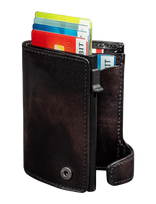 Tony Perotti - Furbo Van Gogh Cardholder With Banknote And Coin Pocket - Klasikinė piniginė - Ruda