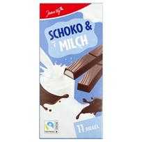 JEDEN TAG šokoladiniai batonėliai su pieno kremo įdaru 200g