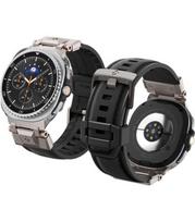 Juoda apyrankė Samsung Galaxy Watch 8 / 9 / Classic (40 / 44 / 46 mm) laikrodžiui "Spigen DuraPro Armor"