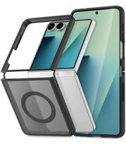 Matinis juodas dėklas Samsung Galaxy Z Flip 8 telefonui "Tech-Protect Magmat Magsafe"