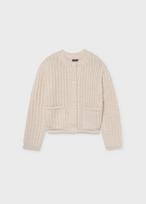 MAYORAL susegamas megztinis, cream, 7.344-29, 128  cm