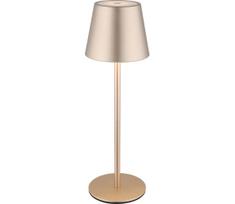 Globo 58488CH-LED Dimeriuojamas jutiklinis įkraunamas lauko stalinis šviestuvas VANNIE 3W/5V IP54 1800mAh žalvarinis