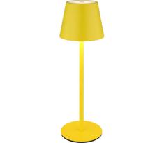 Globo 58488Y-LED dimeriuojama jutiklinė įkraunama lauko stalinė lempa VANNIE 3W/5V IP54 1800mAh geltona