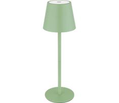 Globo 58488BG-LED Dimeriuojama, jutiklinė, įkraunama lauko stalinė lempa 3 viename VANNIE 3W/5V IP54 žalia
