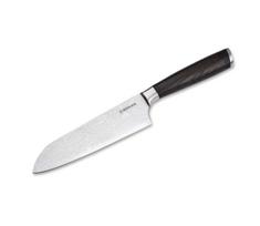 Böker - Damaskinis santoku virtuvinis peilis DAMAST 16,5 cm ąžuolas