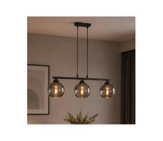 BRILAGI - Pakabinama liustra ant laido DIOR 3xE27/60W/230V juoda/dūminė pilka