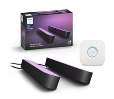 Philips - Komplektas 2x RGB LED dimeriuojamos stalinės lempos Hue PLAY WACA 6W/230V + Hue Bridge