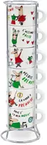 Bialetti Italia - Zestaw 6 filiżanek do espresso na stojaku