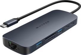TARGUS HyperDrive Next 10-Port USB-C Hub Adapter, Midnight Blue (HD4005GL)