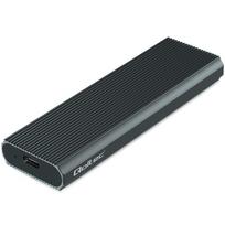 Qoltec Enclosure for M.2 SSD | NVMe | PCIe | USB3.1 | 10Gb/s | 4TB | Graphite