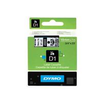 DYMO D1 Script Band 45800 19mmx7.0m black-transparent.