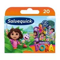 Salvequick DORA THE EXPLORER pleistrų rinkinys vaikams, 20 vnt.