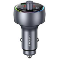 USAMS Car charger CC328 30W 1xUSB-A 1xUSB-C Bluetooth FM transmitter