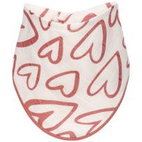 T-TOMI BIO Bamboo Bibs Pink Hearts seilinukas 27 x 42 cm 1 vnt.