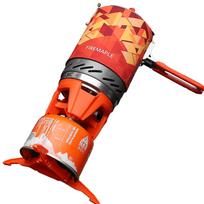Fire Maple FMS-X2 stovyklavimo viryklė su puodu - oranžinė
