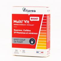 Vitavea  Gvaraninės paulinijos ekstraktas, kofeinas +19 vitaminų ir mikroelementų, 30 augalinės kilmės kapsulių