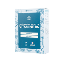 VITAVEA Valerijonas, geltonžiedė ešolcija, vitaminas B6, 30 augalinės kilmės kapsulių