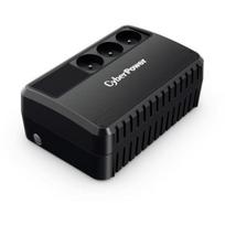 Cyberpower UPS BU650EG-FR, 650VA, 360W, AVR, 3xC/E, 8h įkrovimo laikas, 4ms perjungimo laikas, modifikuota sinusinė banga, juoda