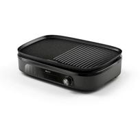 Philips Elektrinis grilis HD6210/90, 2400 W, 220-240 V, 50-60 Hz, 1250 cm², 2 zonos, 4 kojos, juodas