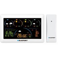 Blaupunkt Orų stotis WS50WH APP, vidaus/išorės temperatūra, drėgmė, UV indeksas, Wi-Fi, LCD ekranas, AC adapteris