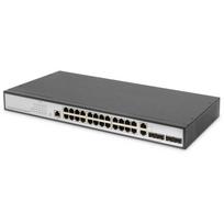 Digitus 24-Port Gigabit Switch DN-80221-3, 24 x 10/100/1000 prievadai, 2 x SFP, 41.66 Mpps, VLAN palaikymas, 6KV apsauga