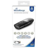 Mediarange Pristatymo pultas MROS222, 2xAAA, 15m, 4 mygtukai, lazerinis žymeklis, juodas/sidabrinis, USB, Nano imtuvas