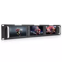 Monitorius - Feelworld T51 Plus H 2RU Rackmount 3x5.5" Full HD HDMI CVBS