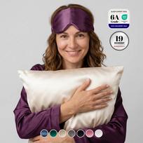 Šilko miego rinkinys „Beauty Sleep“ - Emerald / Purple Dawn