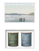 Skandinavisk - Still Waters Scented Candle Giftset (Fjord & Øy) - Kvapni žvakė - Nude