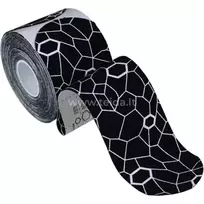 Thera-Band kineziologinis teipas, sukarpytas, juoda/balta