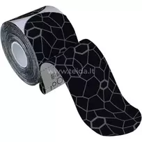 Thera-Band kineziologinis teipas, sukarpytas, juoda/pilka