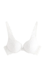 Lindex - Malva Push-Up Bra With Lace - Push Up liemenėlė - Balta