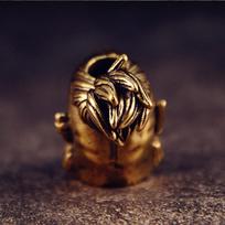 Knife Lanyard Bead Brass Keychain Pendant DIY Collection Craft Paracord Decorative Keyring for