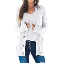 Women's Medium-Length Sweater Cardigan Hooded Jacket Fashionable Clothing From Europe and America Stock Available XXXXXL