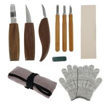 Wood Carving Tools Set Chisel Woodworking Cutter Hand Tool Set Wood Carving Knife DIY Peeling Woodcarving Carving Chisel Kit Bull Point Chisel