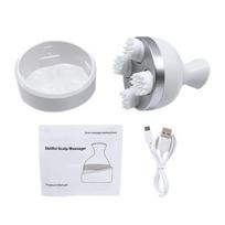 3D Waterproof Electric Head Massager Wireless Scalp Massage Promote Hair Growth Deep Tissue Kneading Vibration Roller