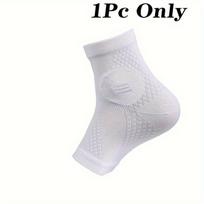 1Pc Knitted Breathable Ankle Support Brace Best Compression For Foot Heel Pain Relief Comfortable Fit S/M